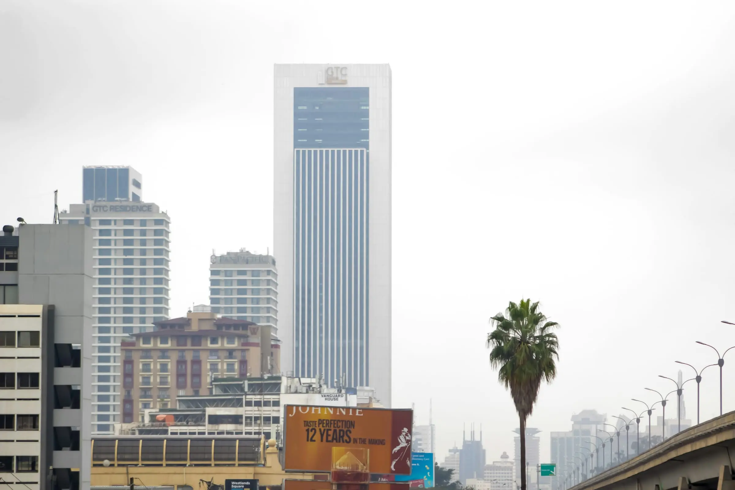 Westlands skyline in Nairobi, Kenya